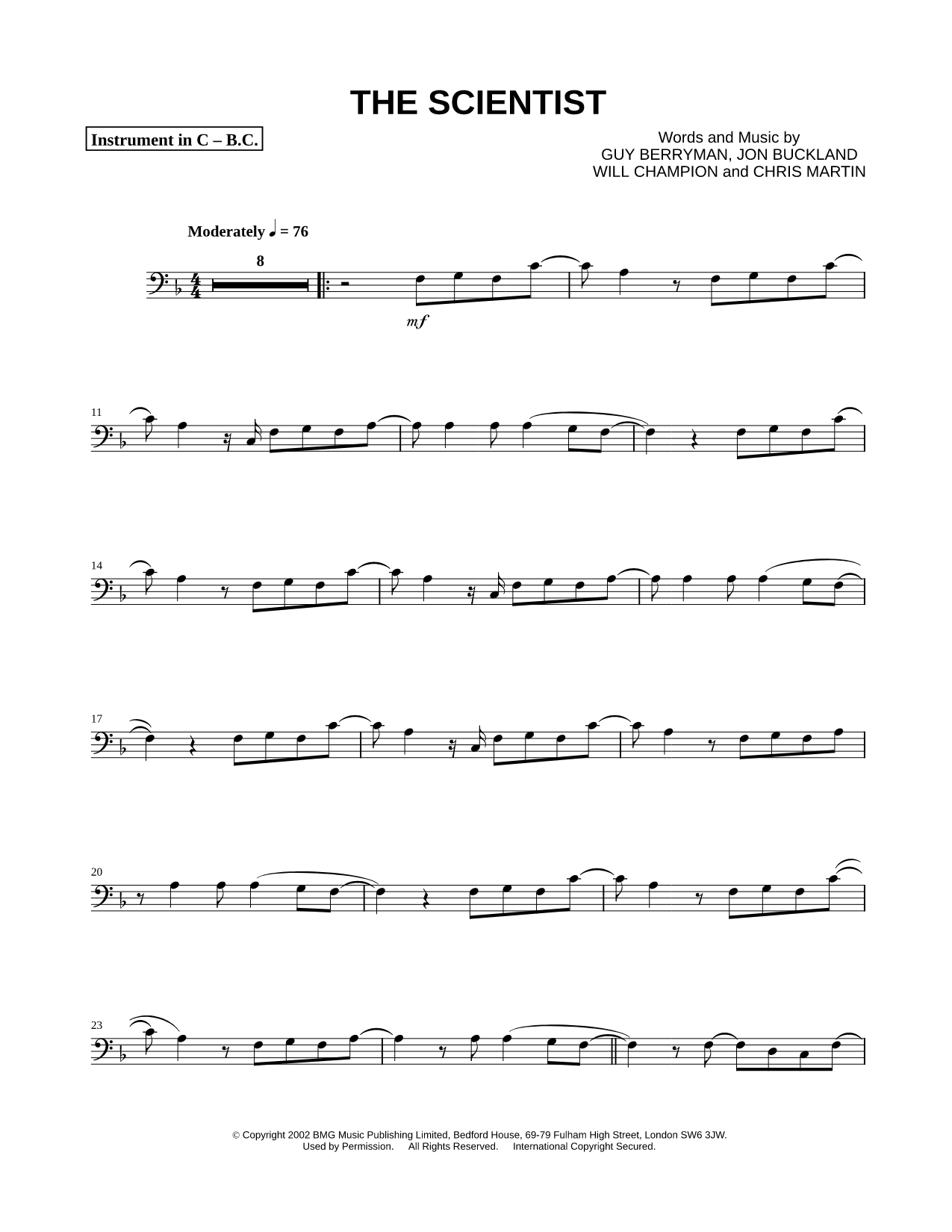 The Scientist - Bass Clef Instrument
