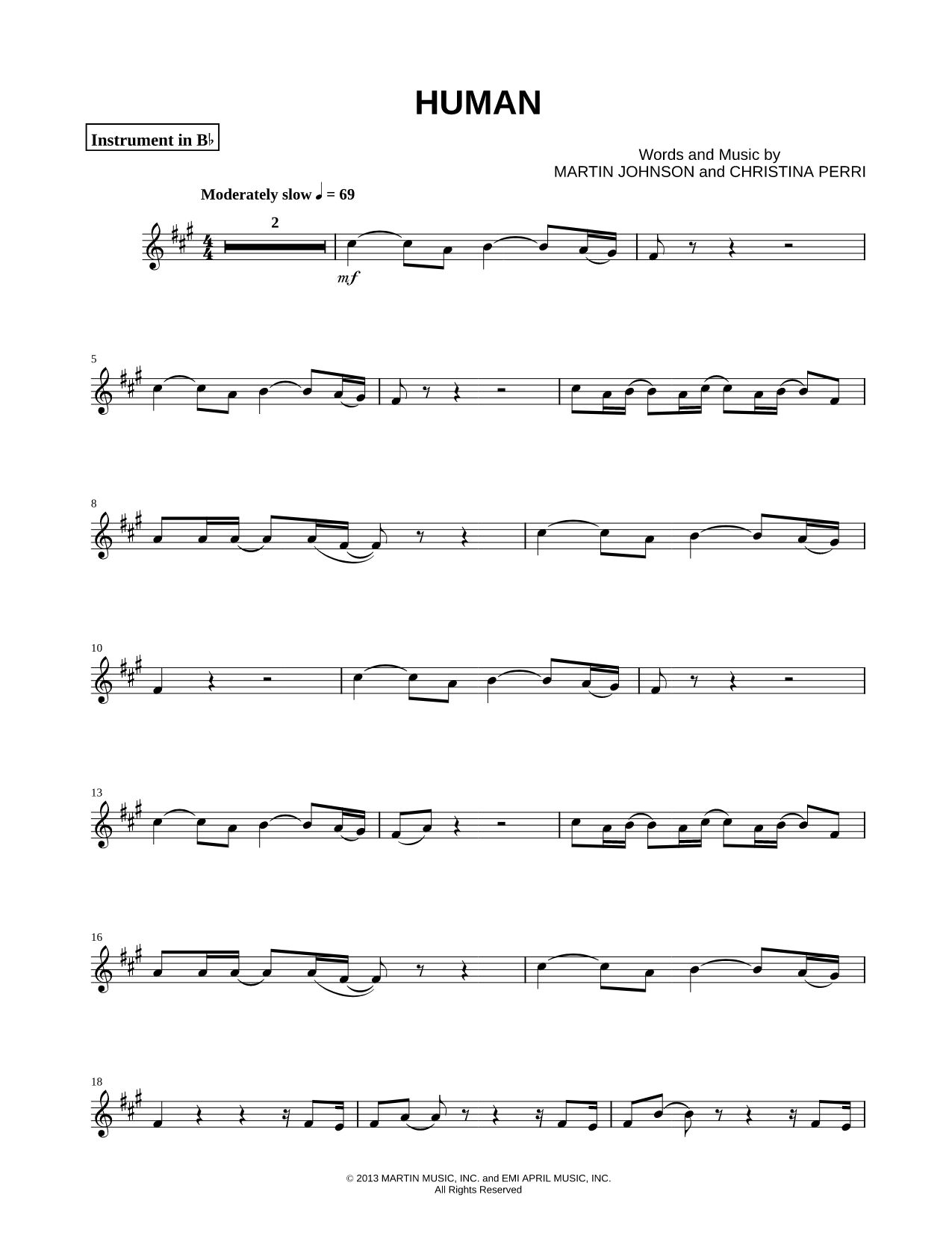 Human - Bb Instrument