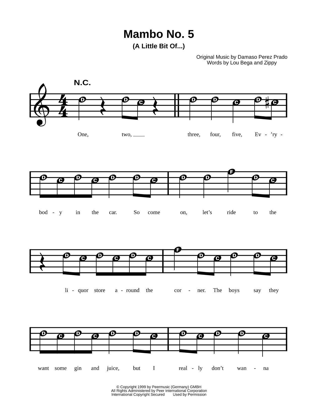 Mambo No. 5 (A Little Bit Of...)