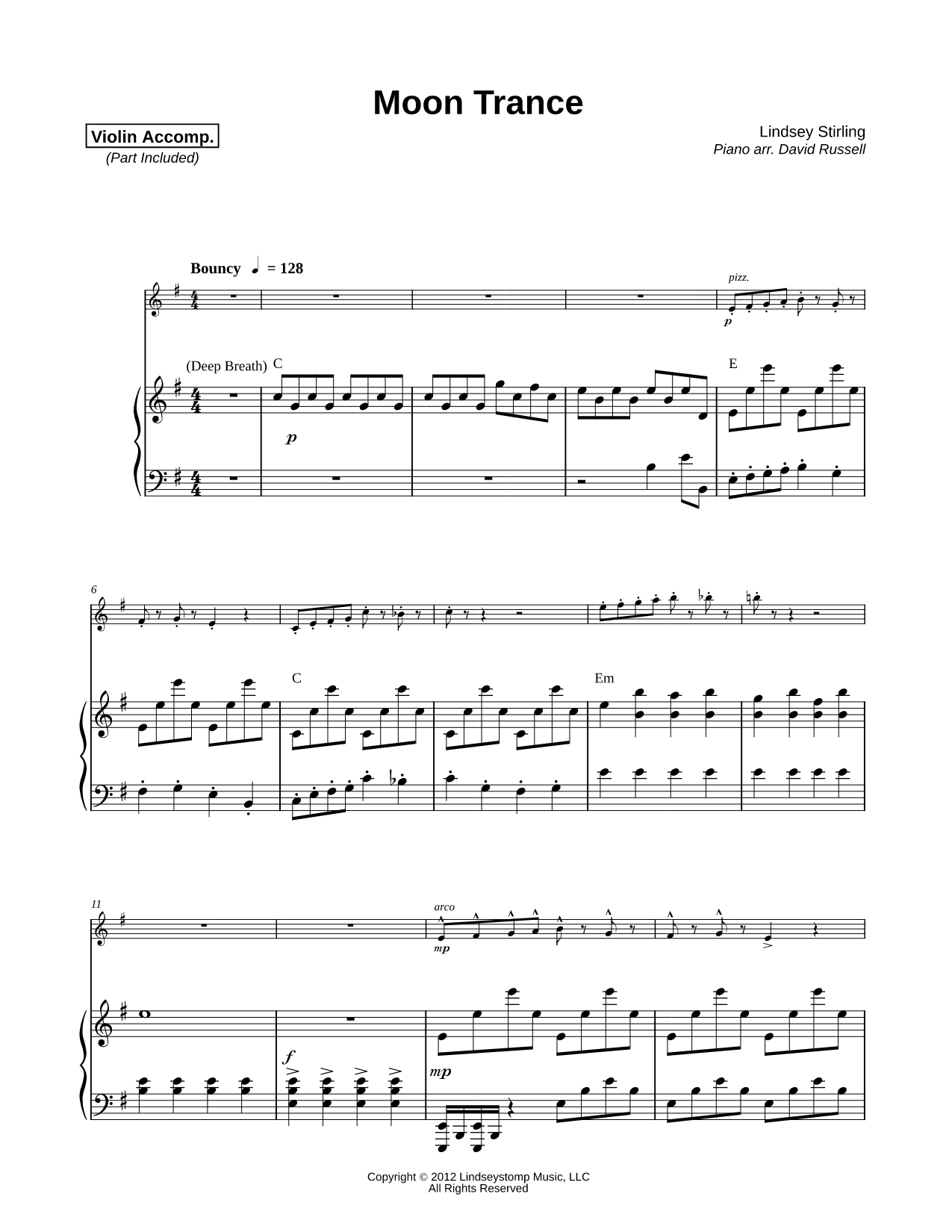 Moon Trance - Violin & Piano