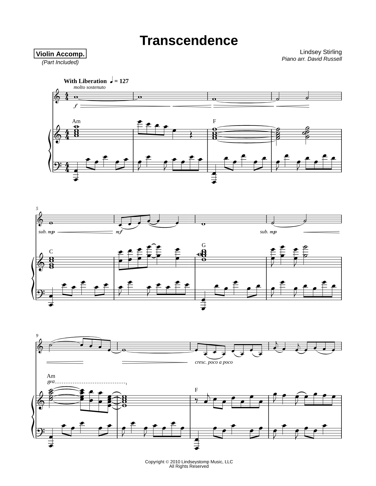 Transcendence - Violin & Piano