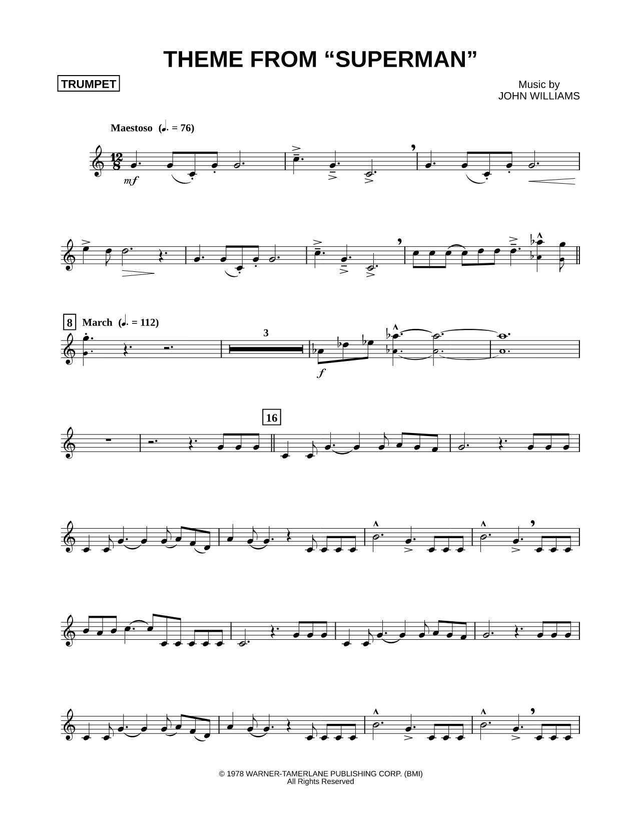 Theme from Superman - Trumpet