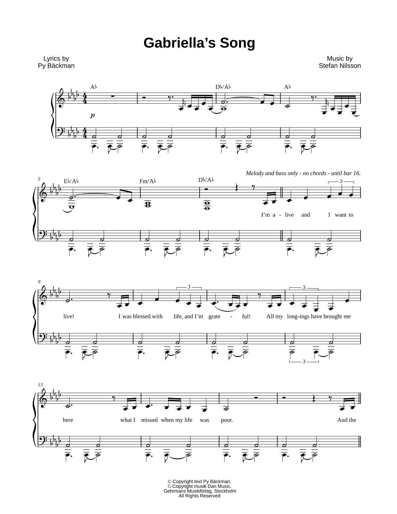 Gabriella's Song