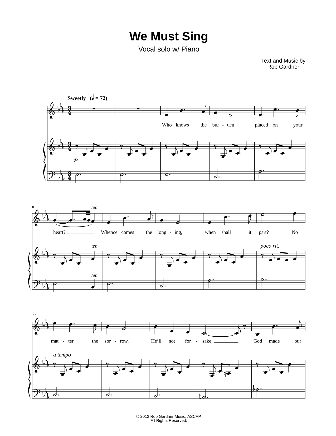 We Must Sing