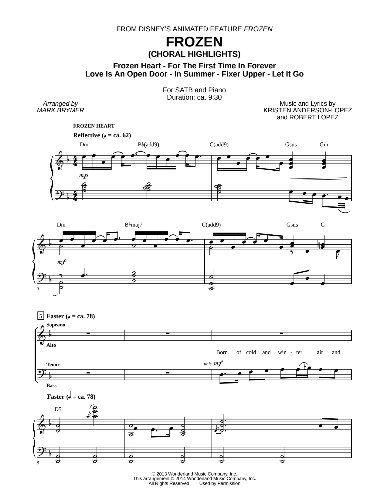 Frozen (Choral Highlights)