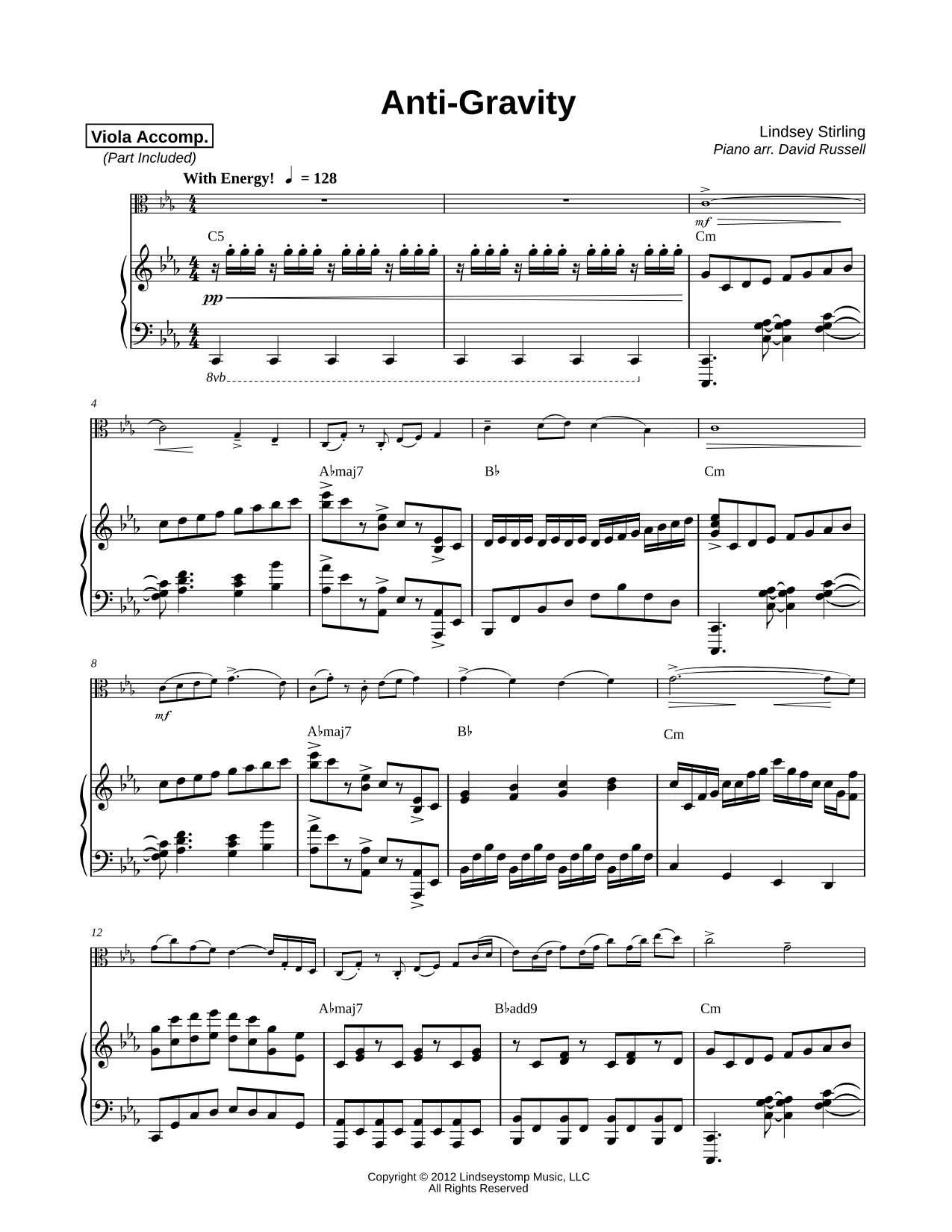 Anti-Gravity - Viola & Piano