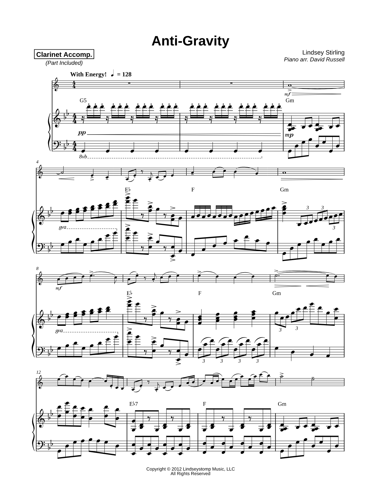 Anti-Gravity - Clarinet & Piano