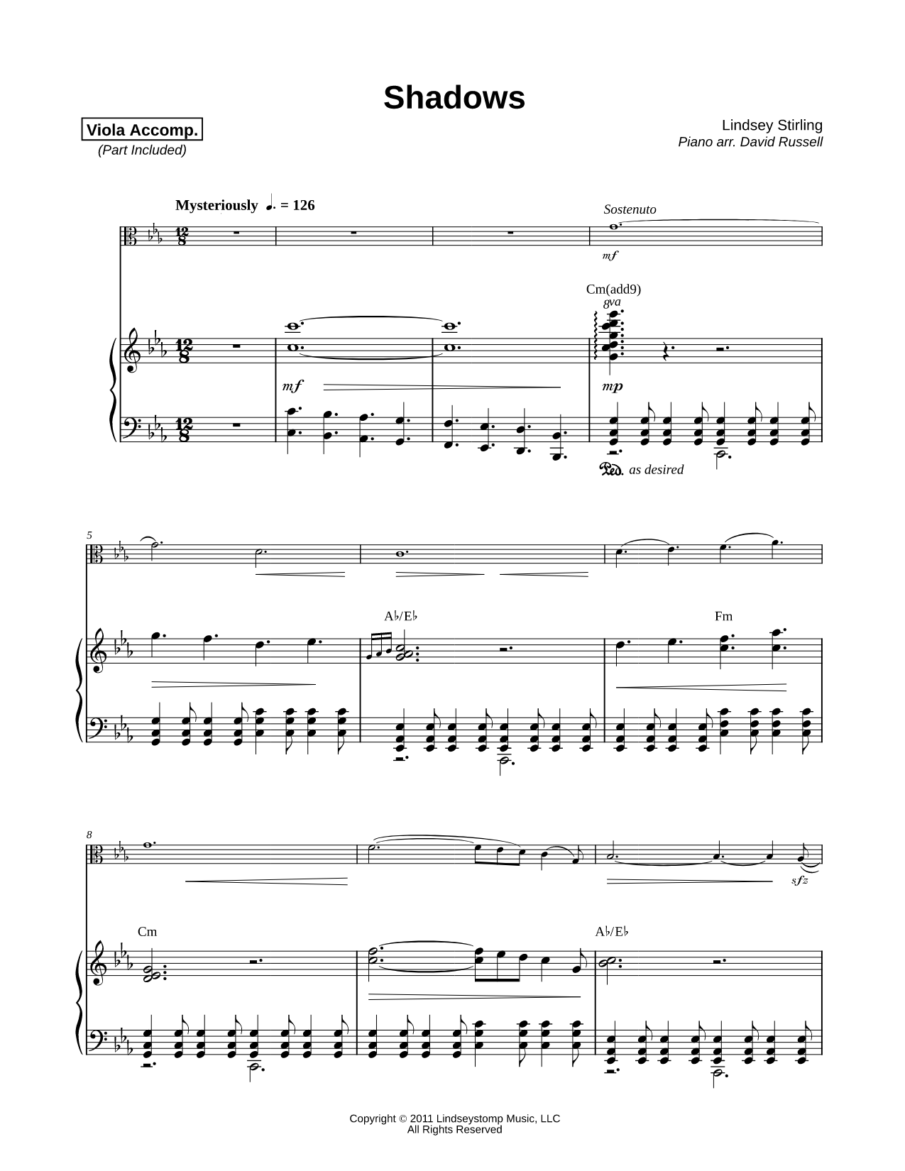 Shadows - Viola & Piano