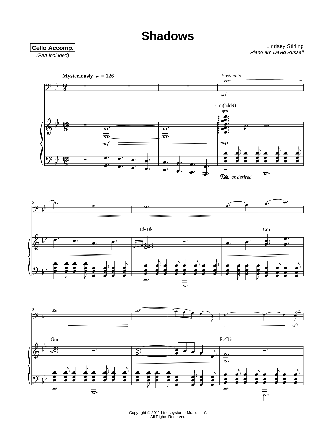 Shadows - Cello & Piano