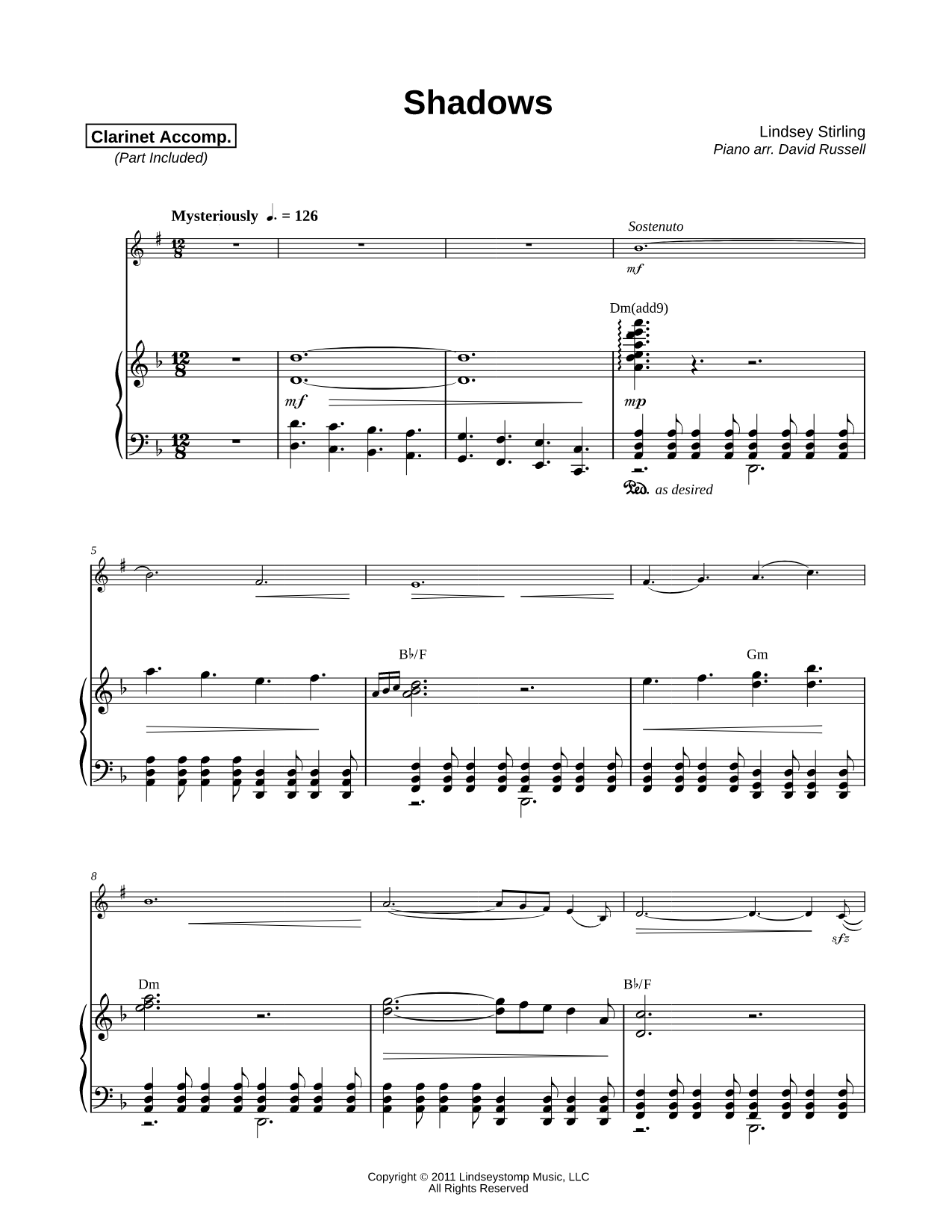 Shadows - Clarinet & Piano