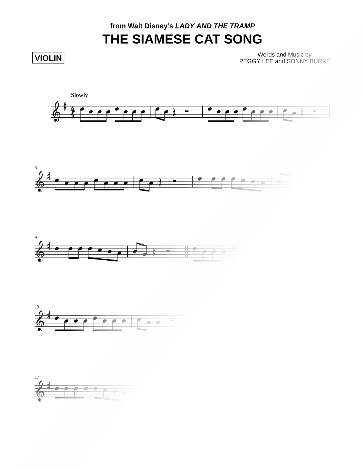 The Siamese Cat Song