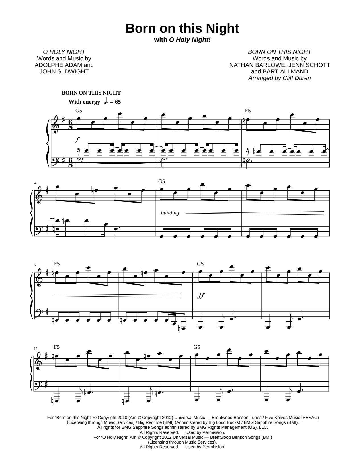 Born on This Night (with O Holy Night)