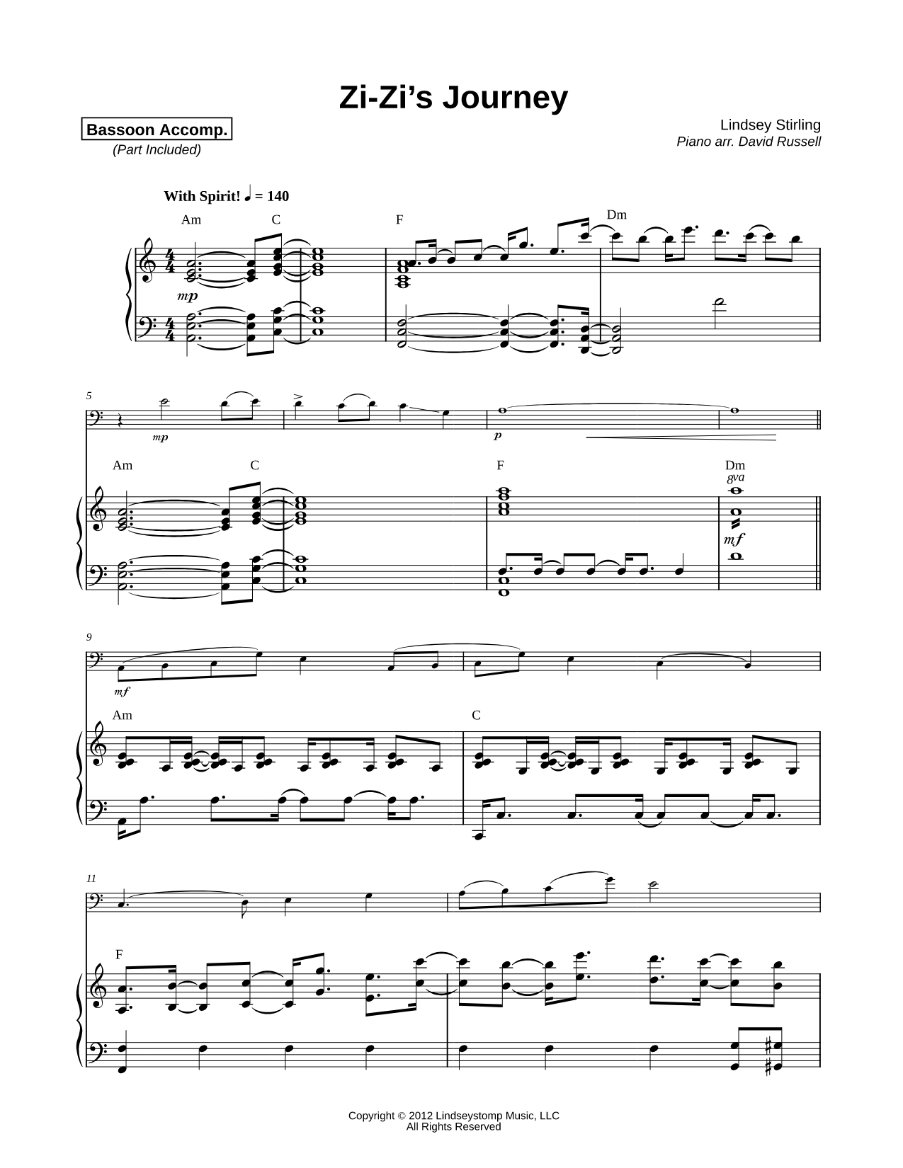 Zi-Zi's Journey - Bassoon & Piano