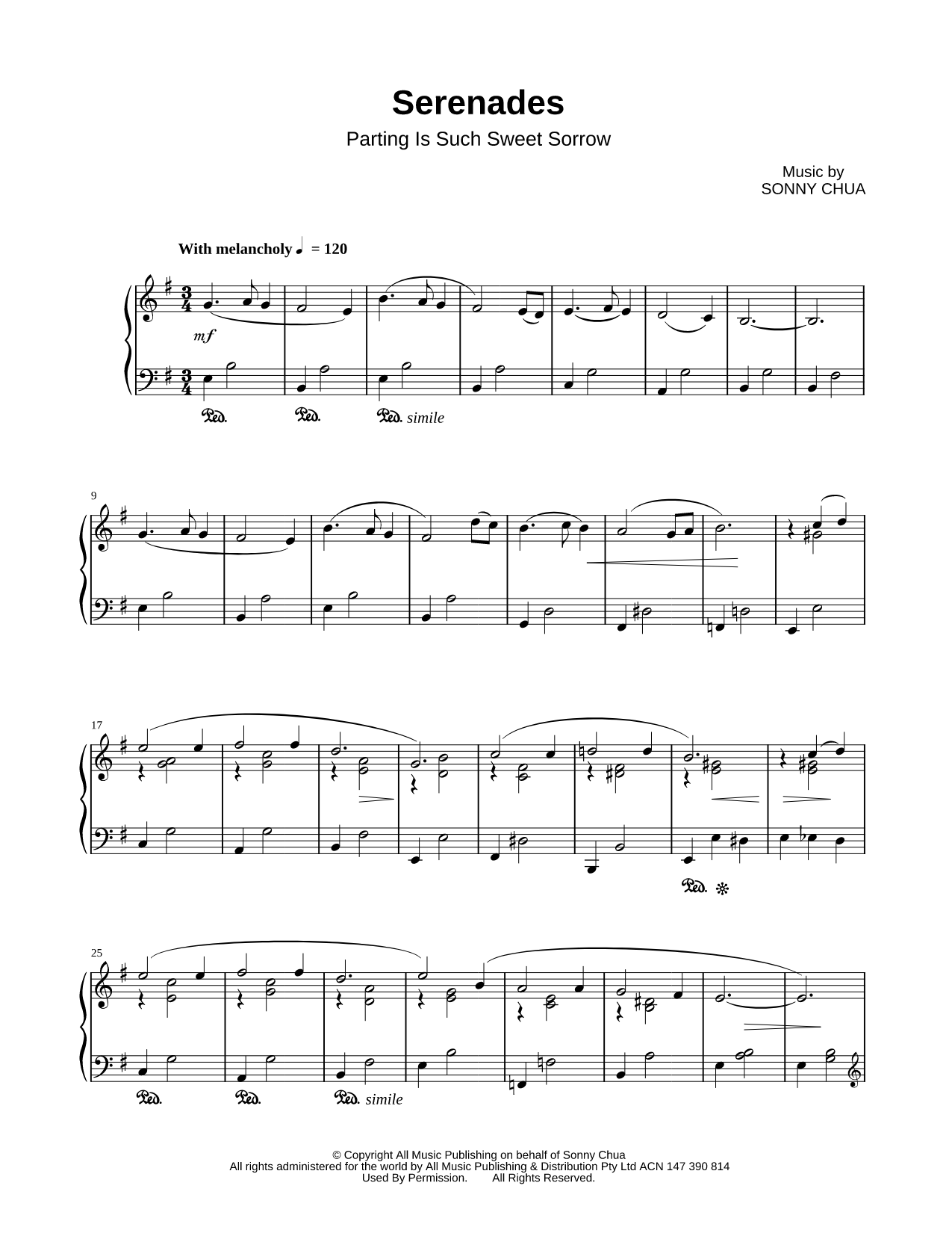 Serenades: Parting Is Such Sweet Sorrow