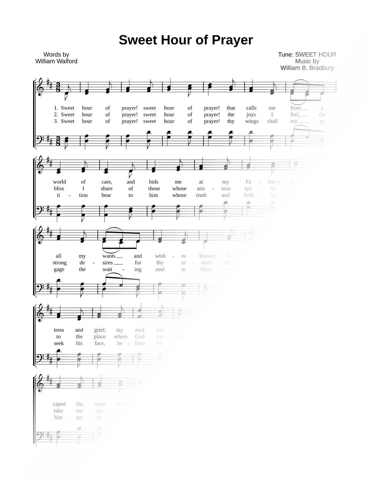 Sweet Hour of Prayer