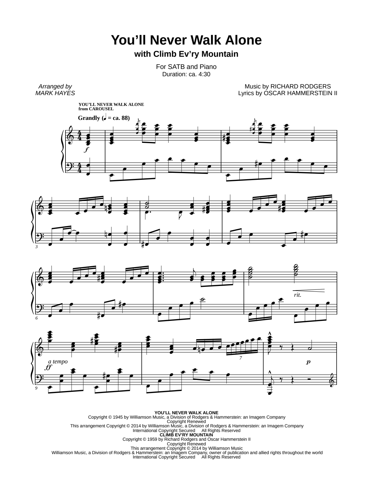 You'll Never Walk Alone / Climb Ev'ry Mountain