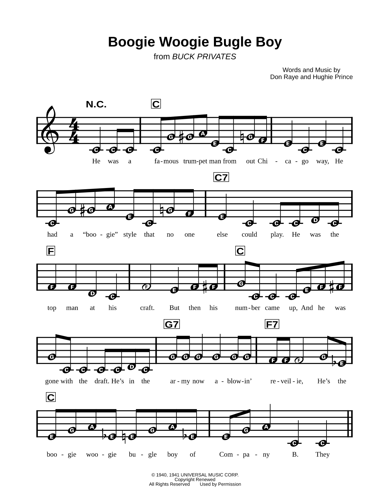 Boogie Woogie Bugle Boy