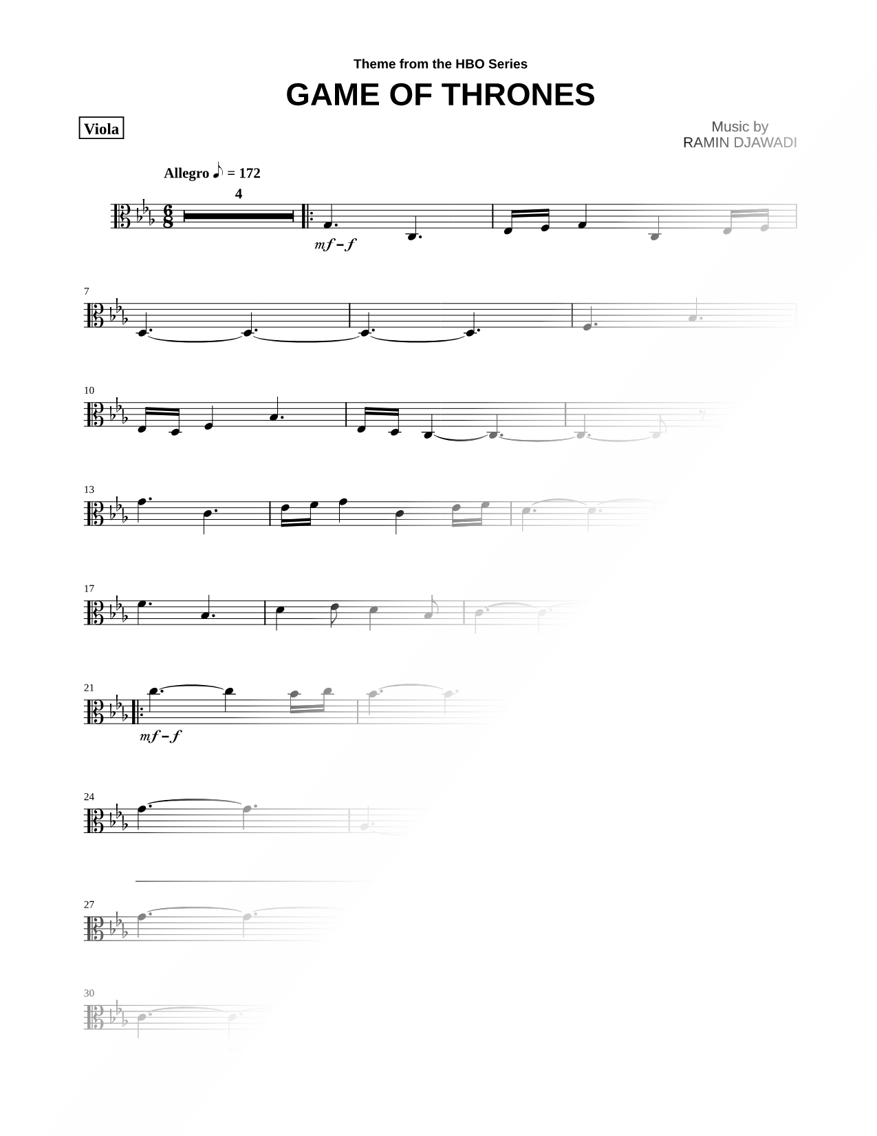 Game of Thrones - Viola