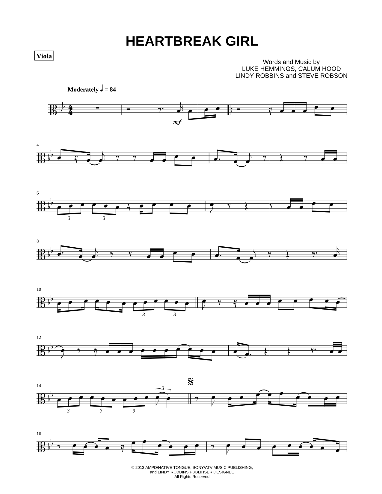 Heartbreak Girl - Viola