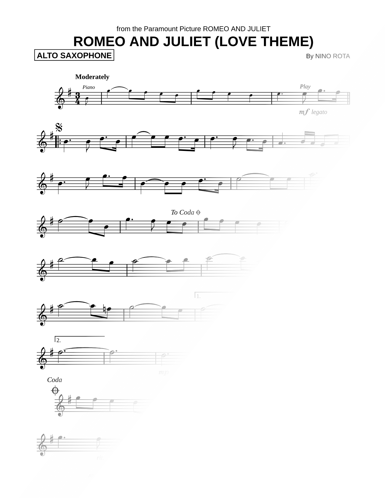 Romeo and Juliet (Love Theme)