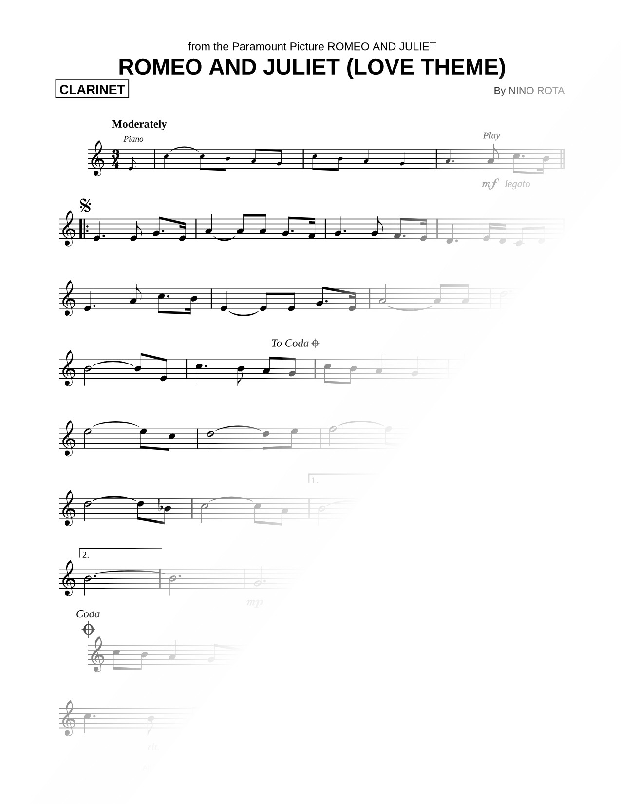 Romeo and Juliet (Love Theme)