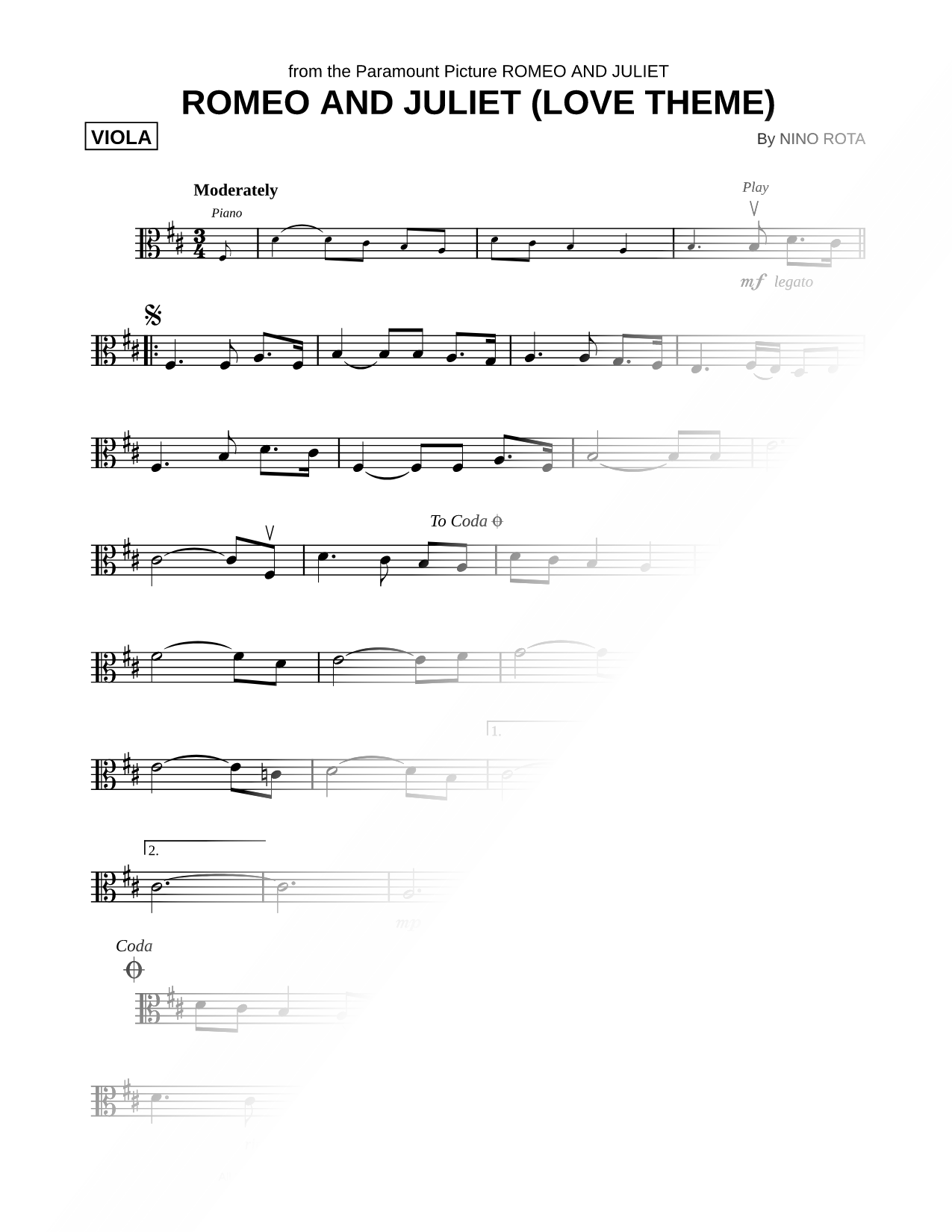 Romeo and Juliet (Love Theme)
