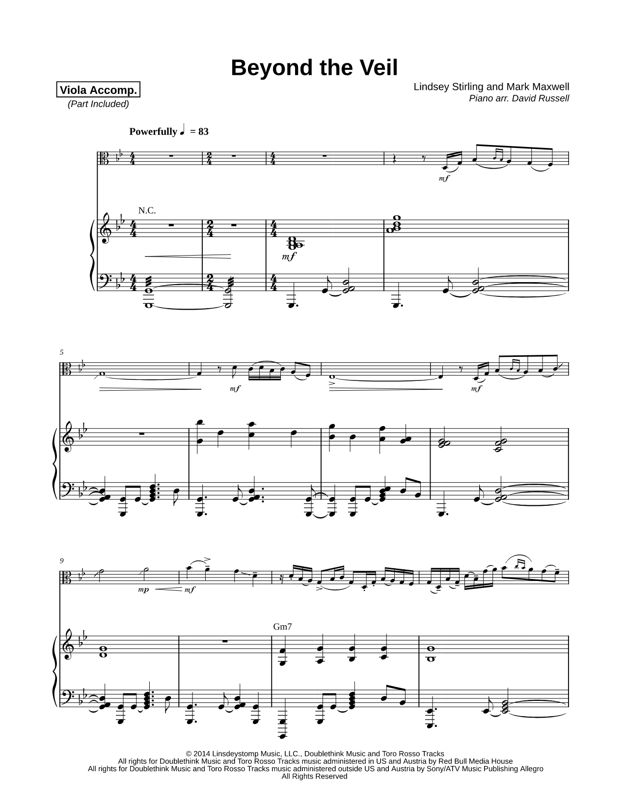 Beyond the Veil - Viola & Piano