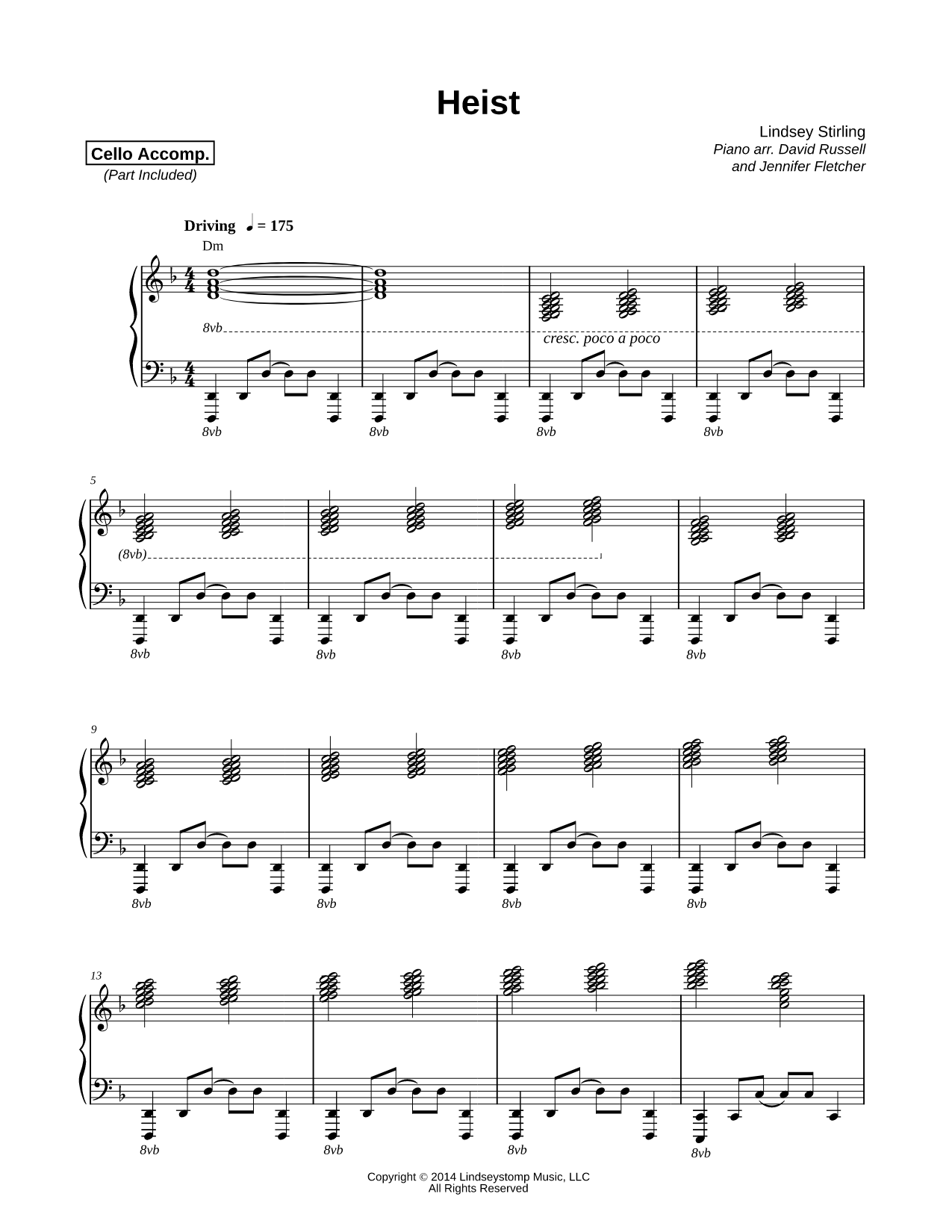 Heist - Cello & Piano