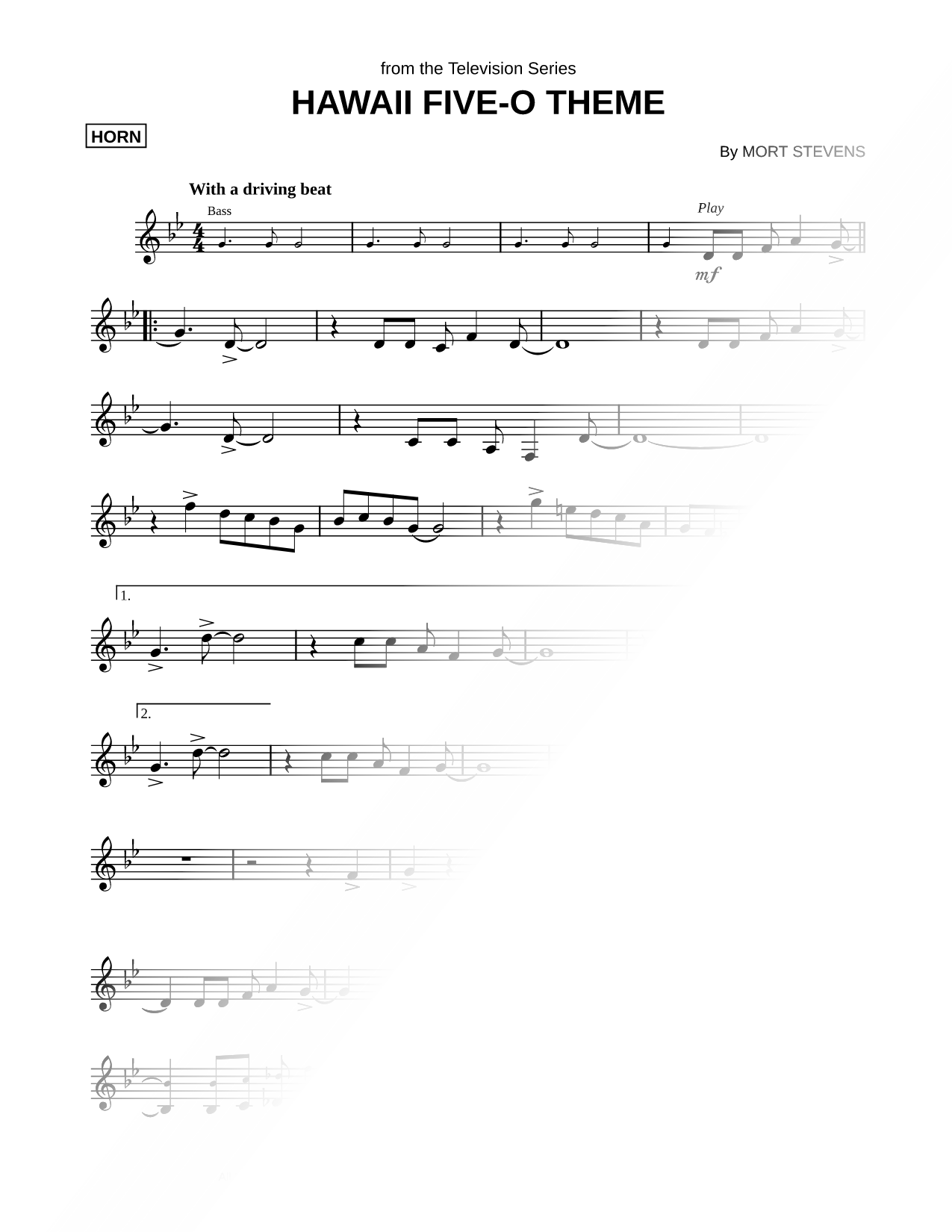Hawaii Five-O Theme