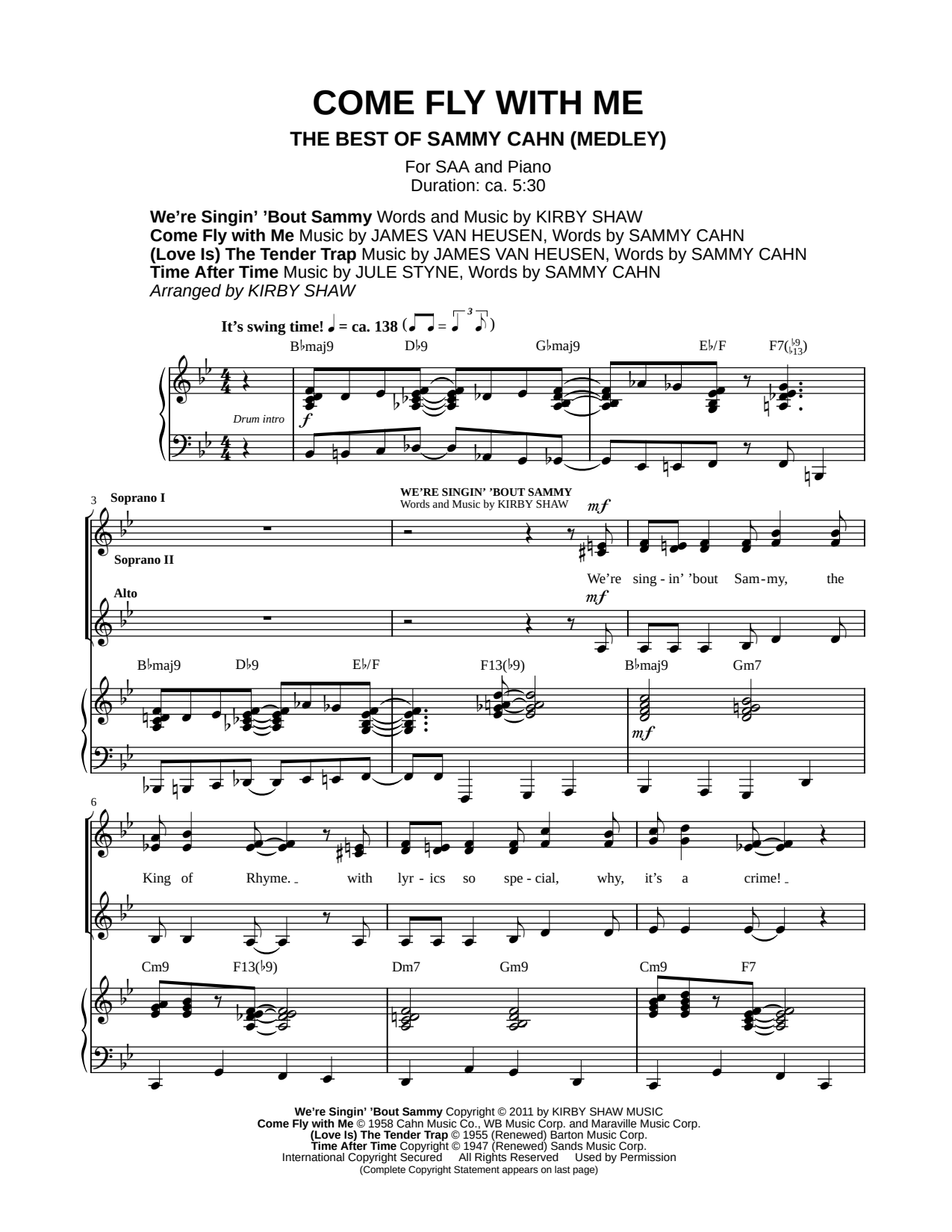 Come Fly with Me - The Best of Sammy Cahn (Medley)