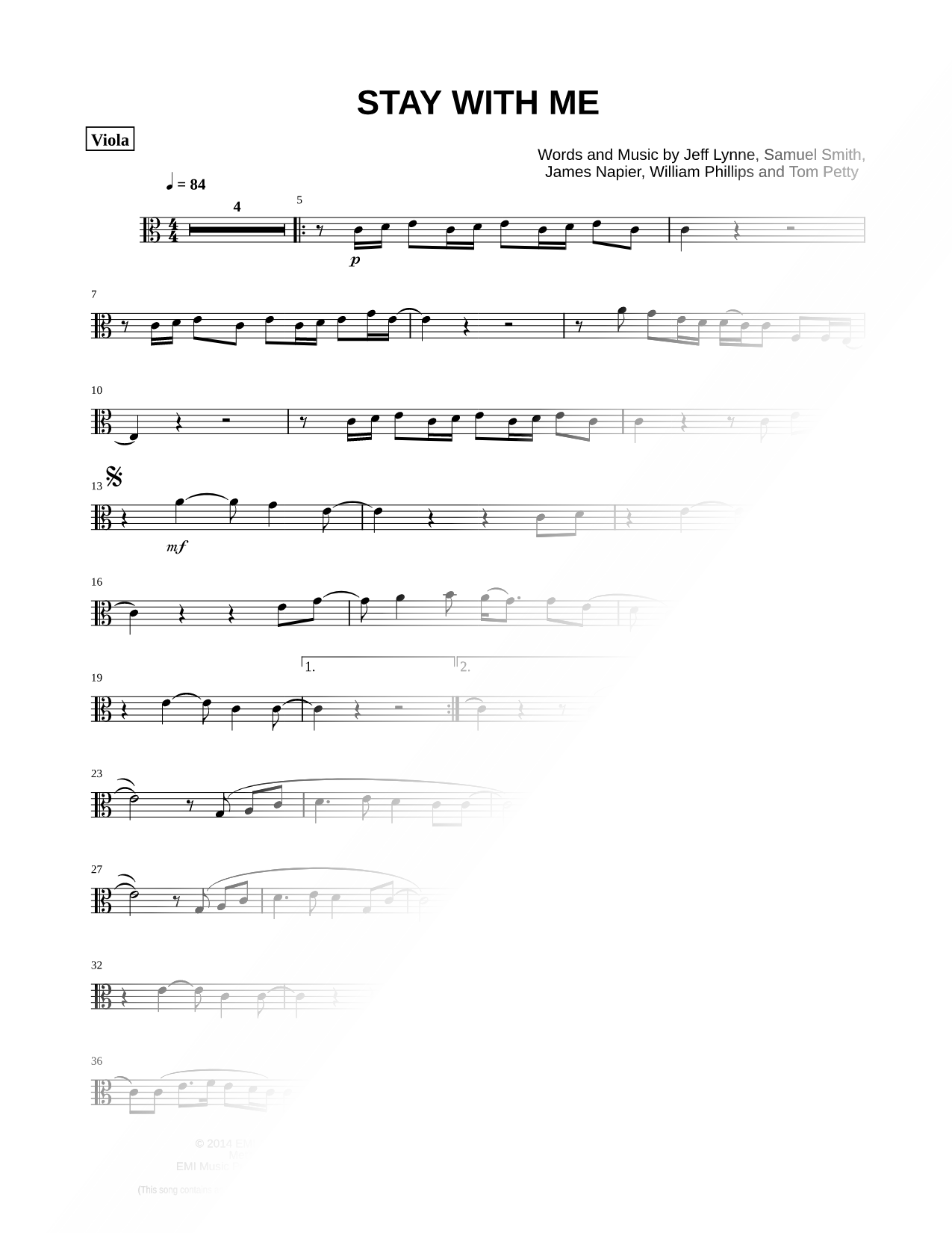 Stay with Me - Viola