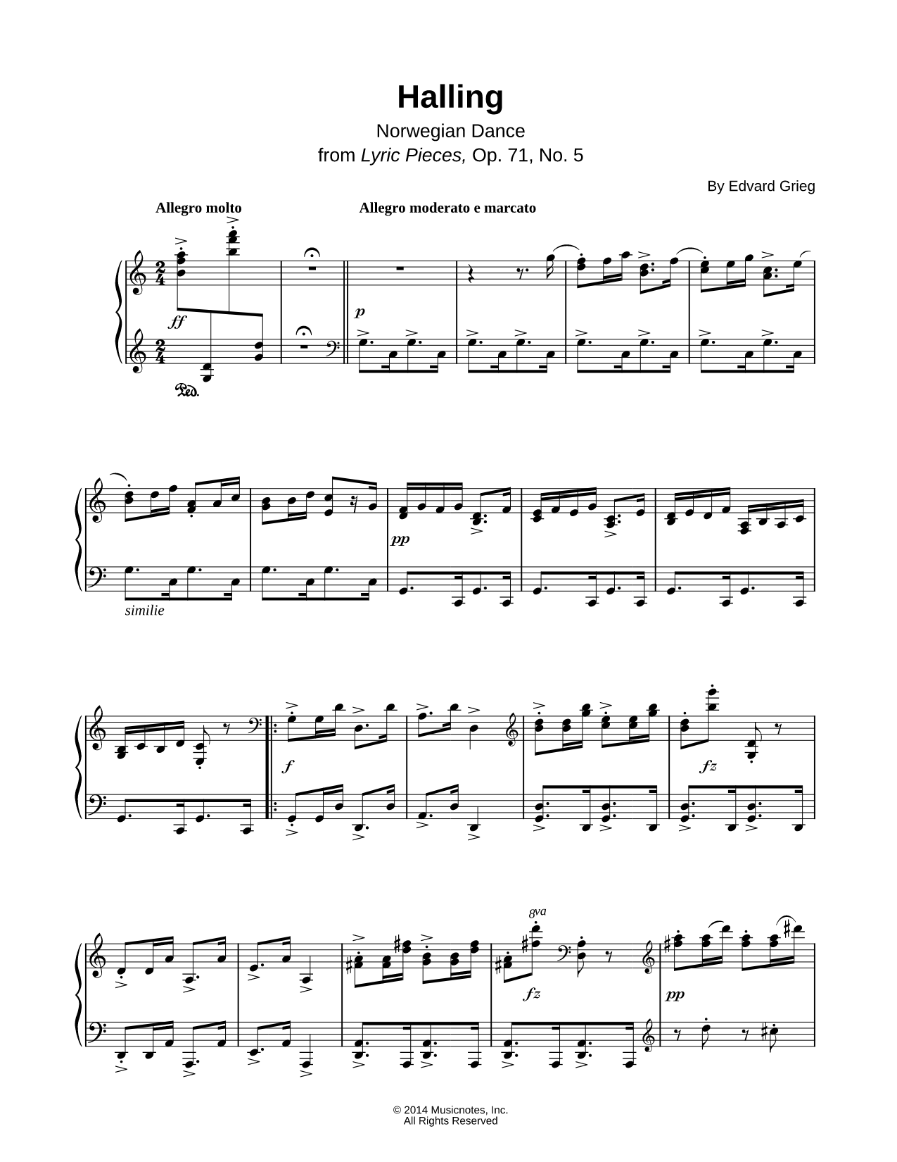 Lyric Pieces, Op. 71, No. 5: Halling