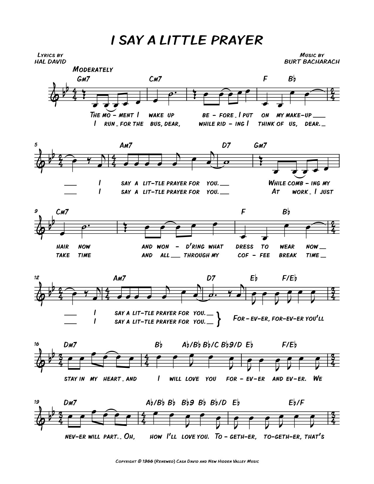 I Say a Little Prayer