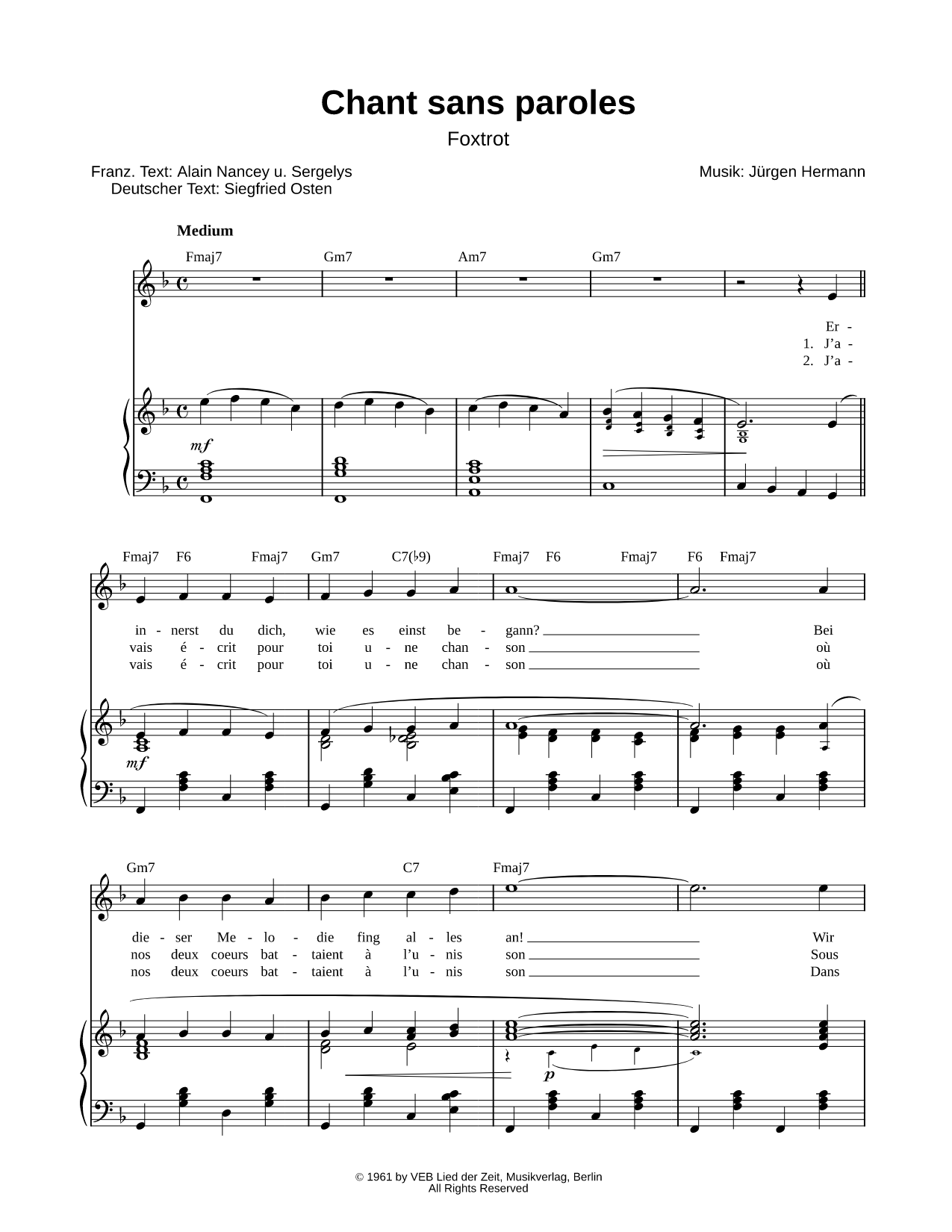 Chant sans paroles