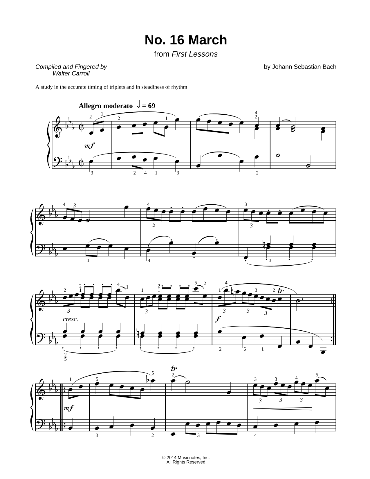 March in Eb Major, BWV Anh. 127