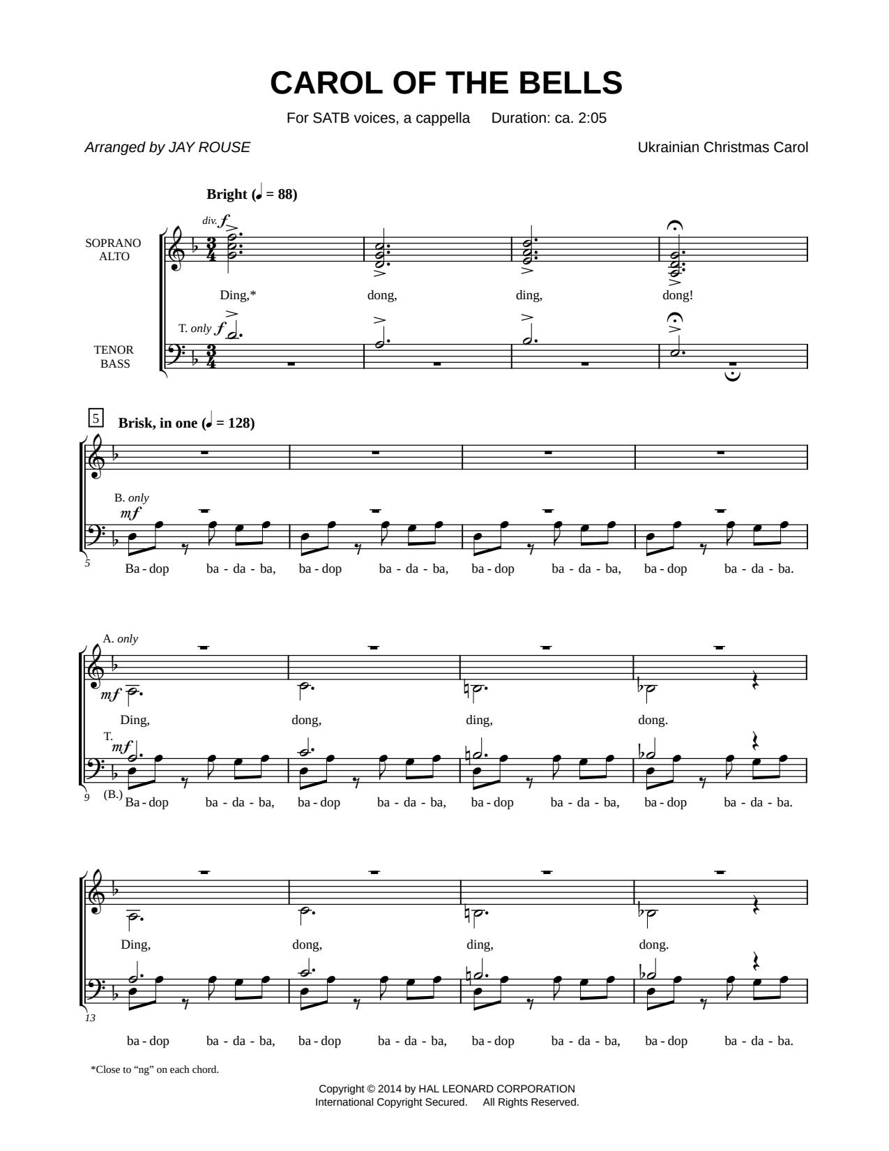 Carol of the Bells