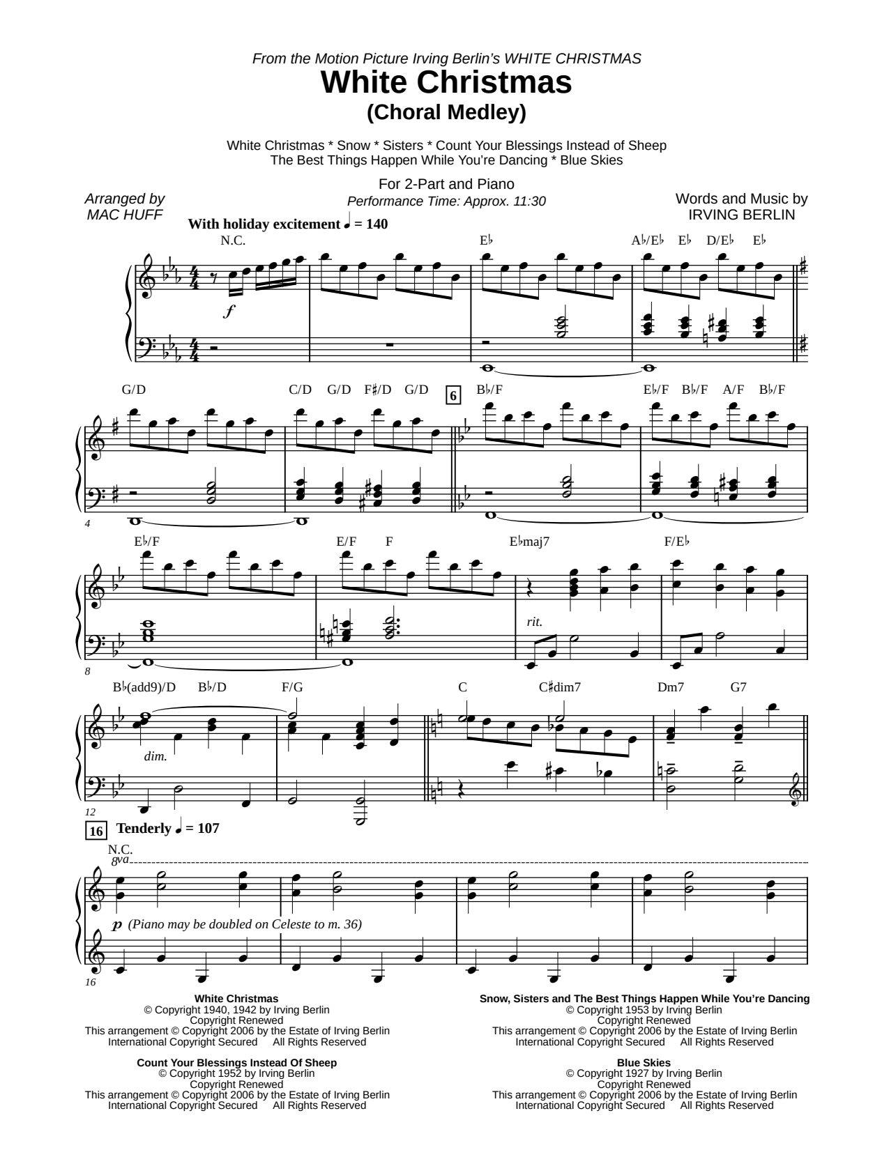 White Christmas (Choral Medley)