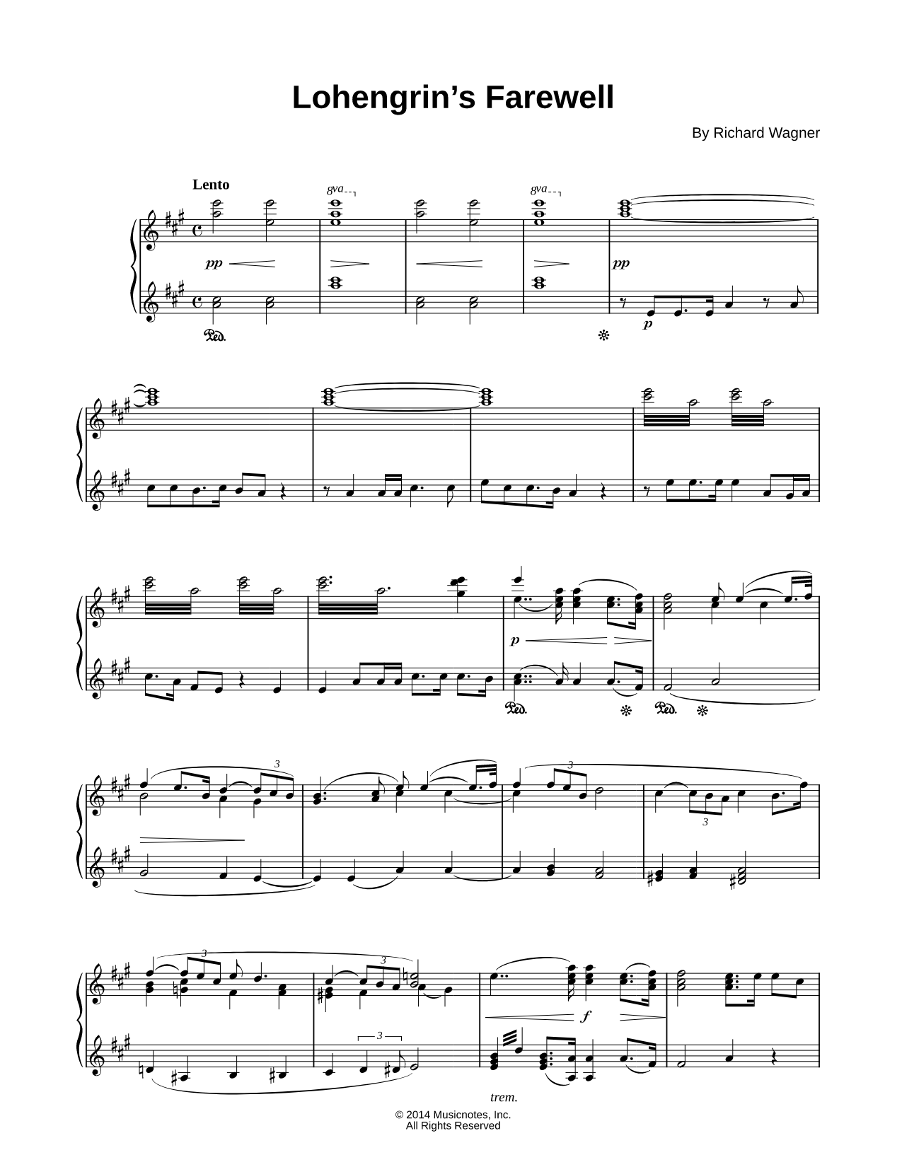 Lohengrin's Farewell