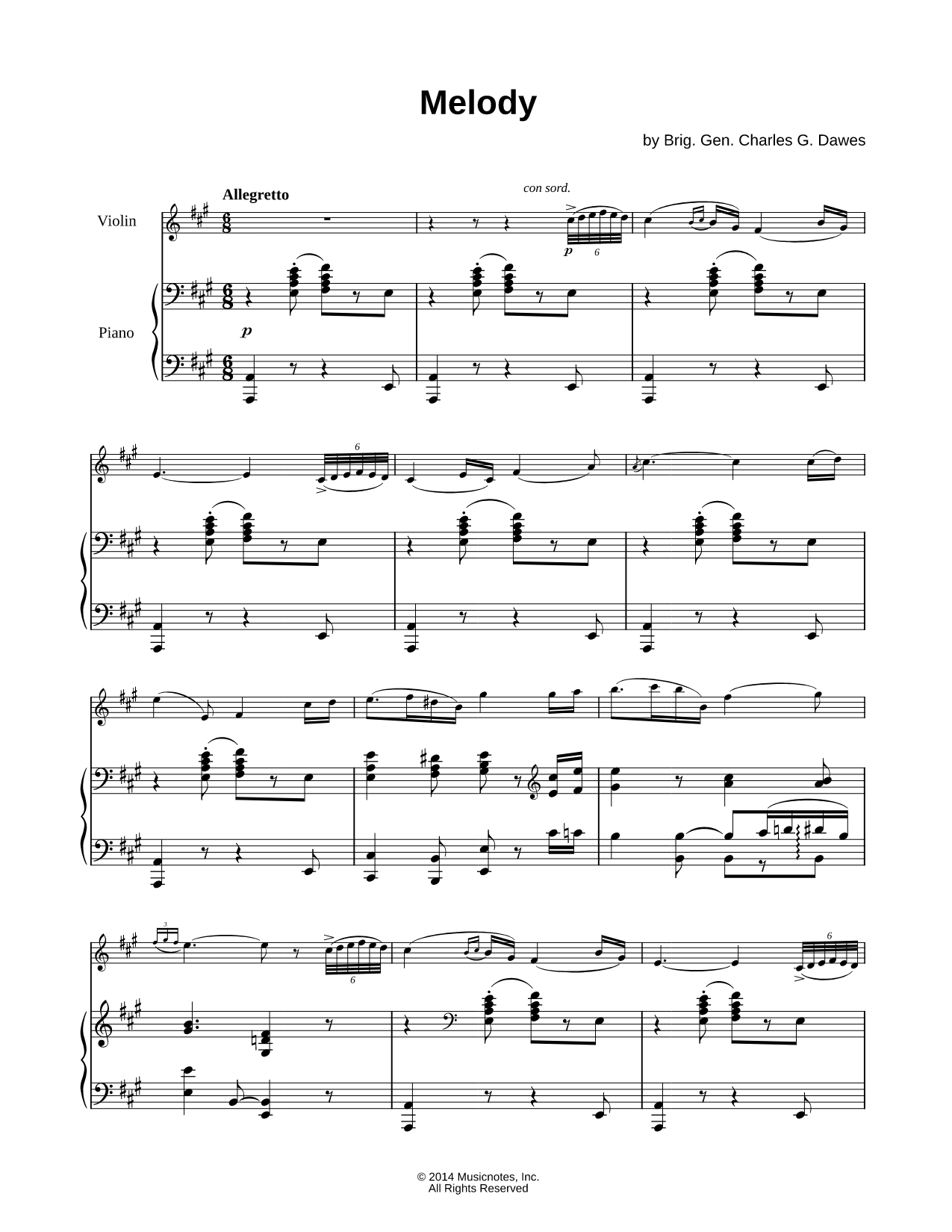 Melody - Violin & Piano