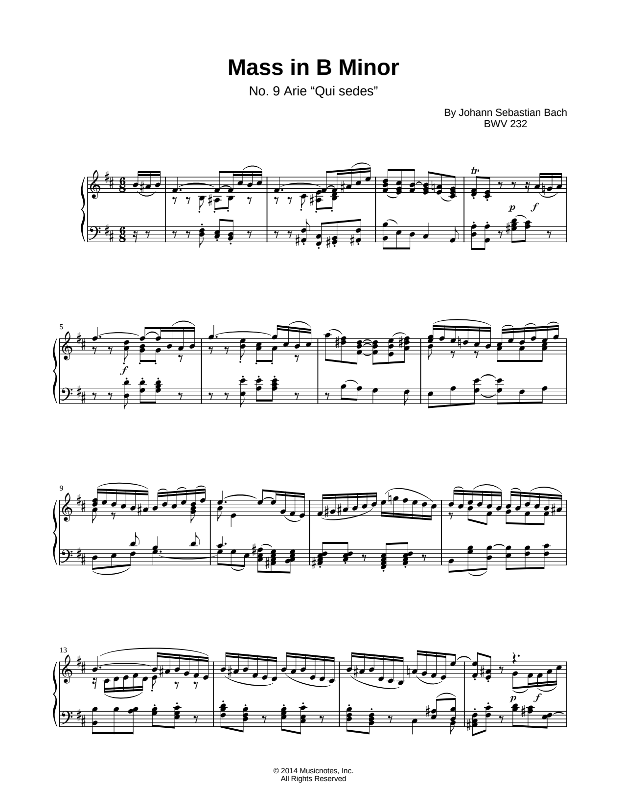 Mass in B Minor: I. Kyrie and Gloria: 10. Qui Sedes Ad Dexteram Patris