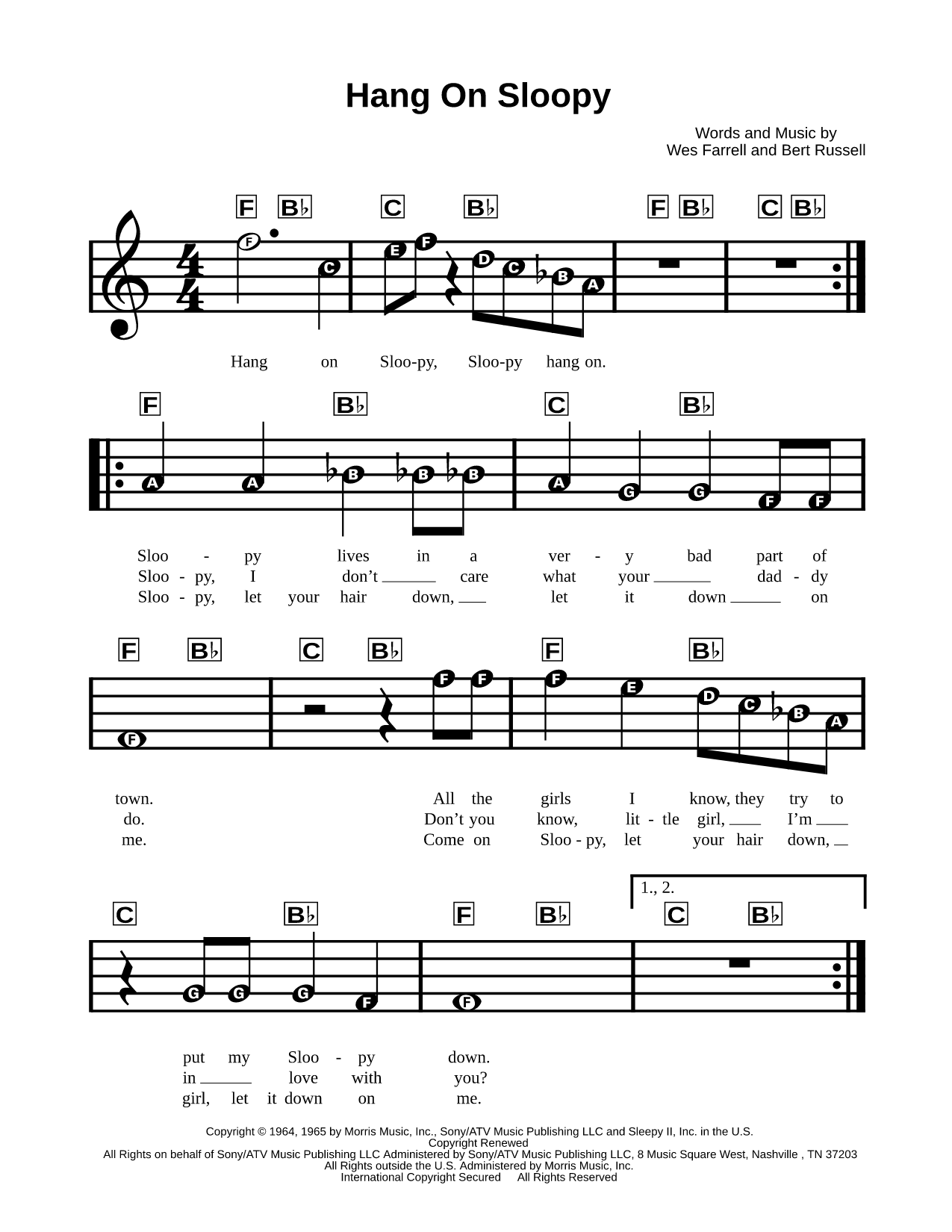 Hang on Sloopy