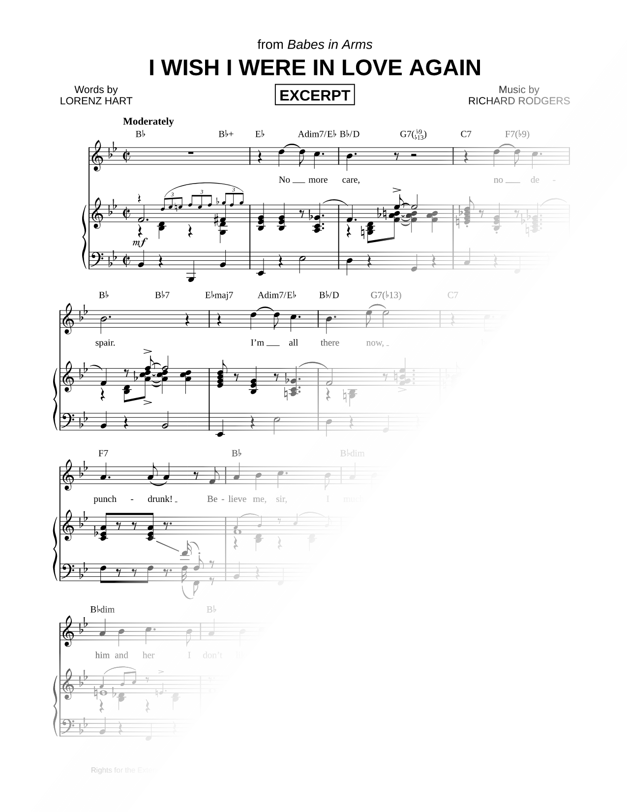 I Wish I Were in Love Again [Excerpt]