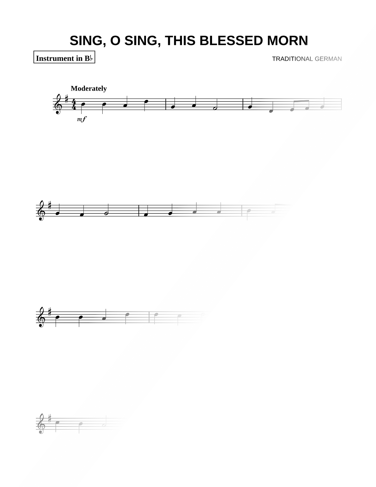 Sing, O Sing, This Blessed Morn