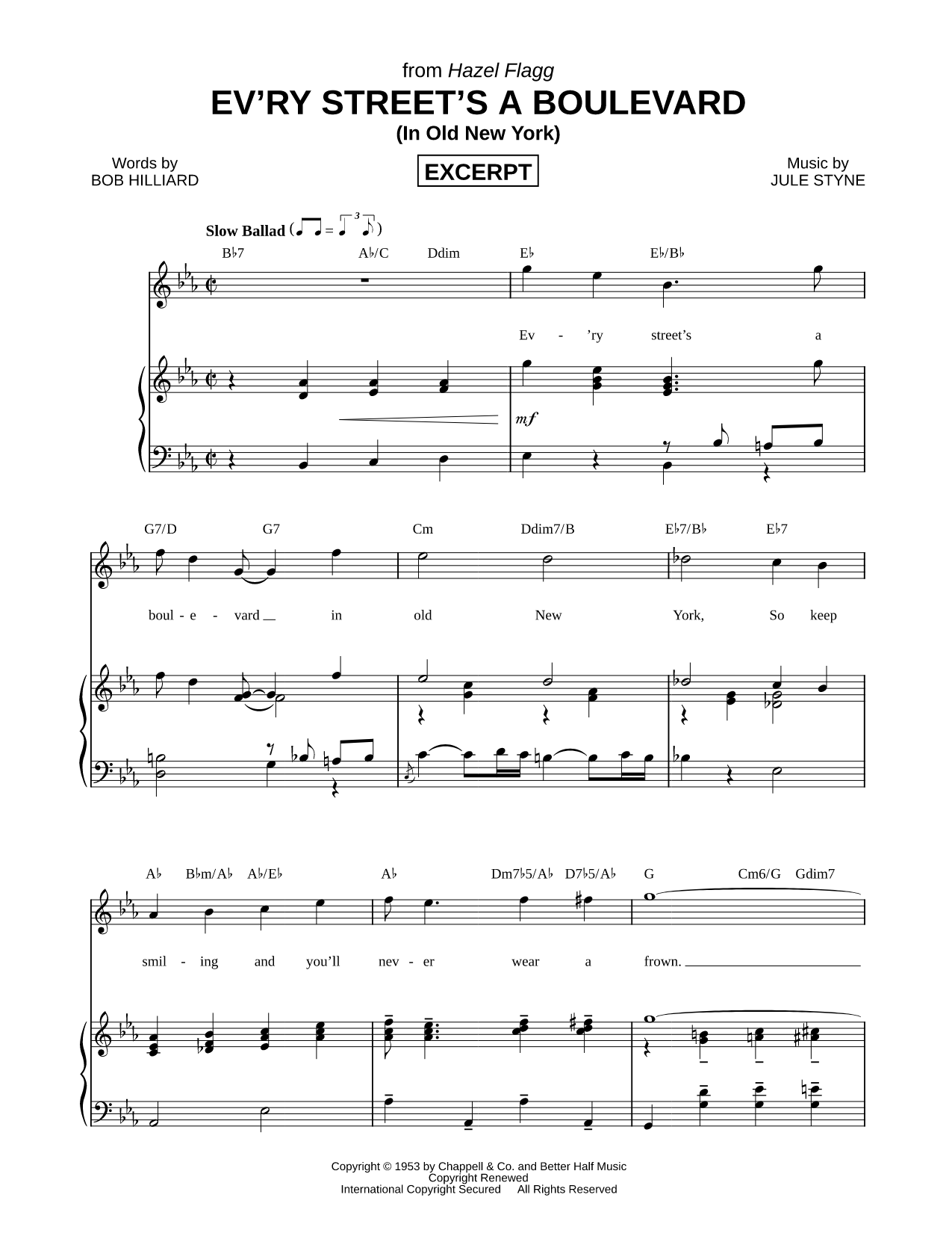 Ev'ry Street's a Boulevard (In Old New York) [Excerpt]