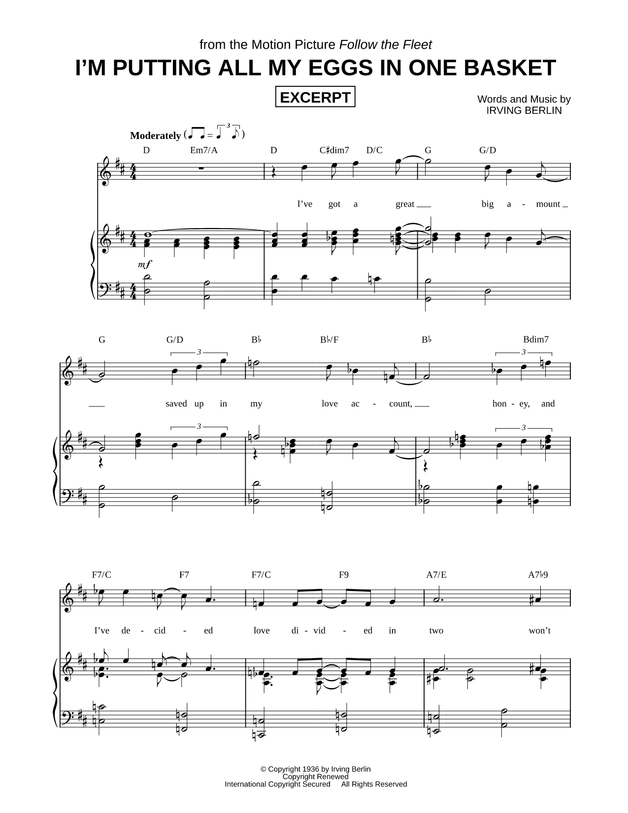 I'm Putting All My Eggs in One Basket [Excerpt]