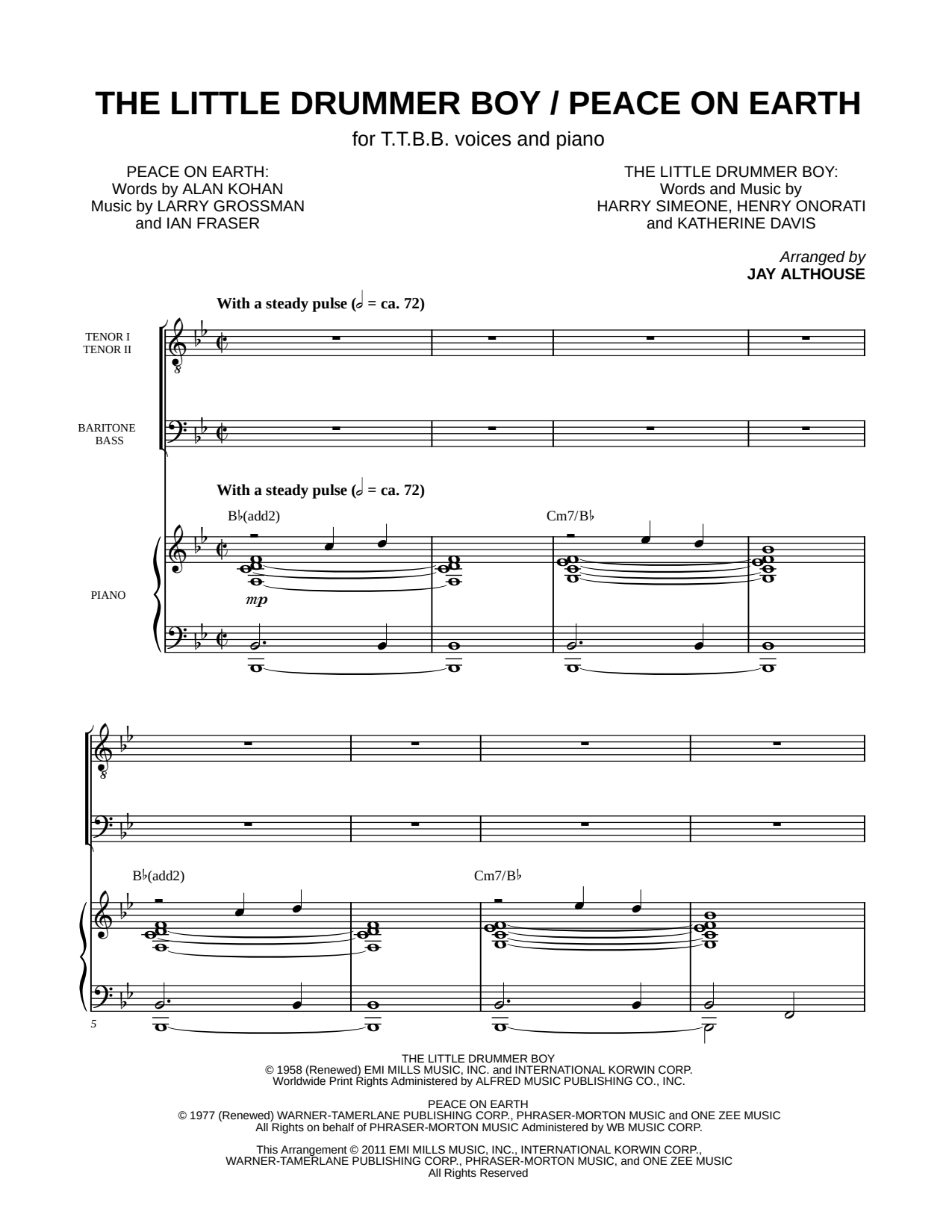 The Little Drummer Boy / Peace on Earth