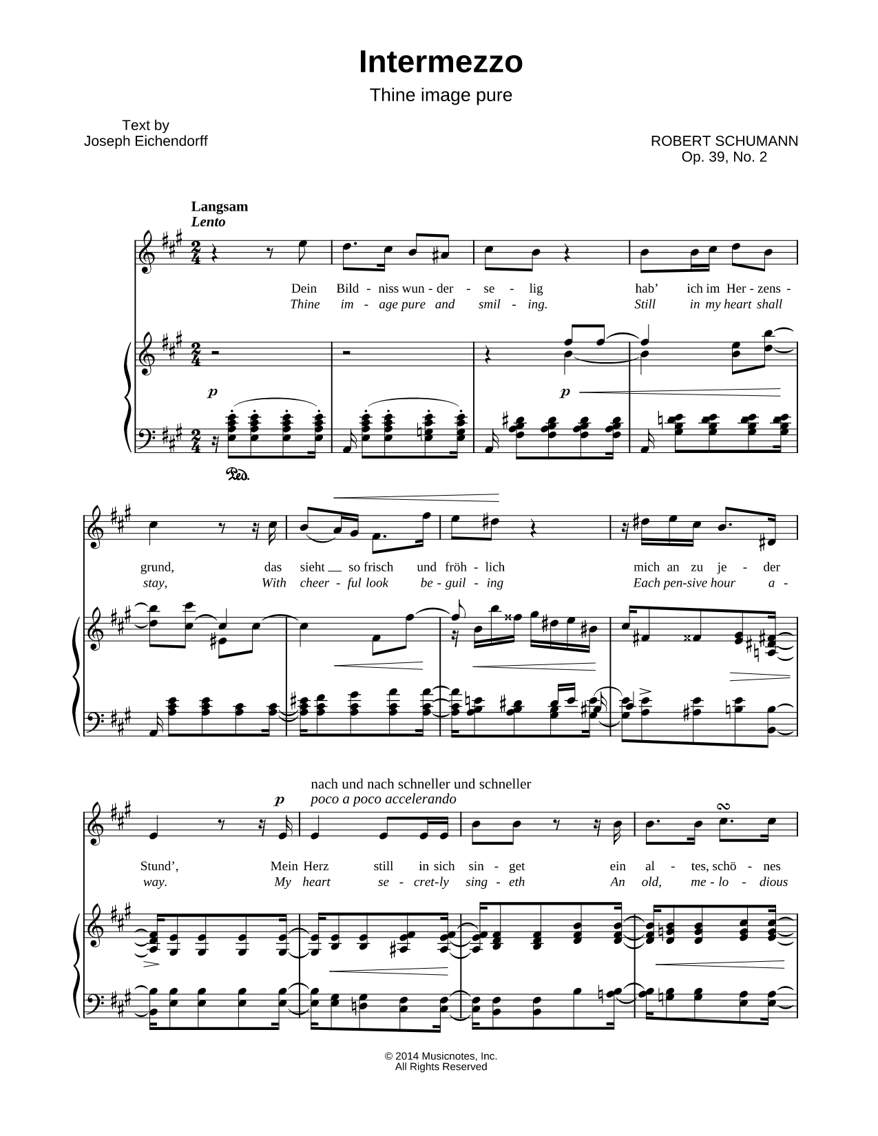 Liederkreis, Op. 39: II. Intermezzo