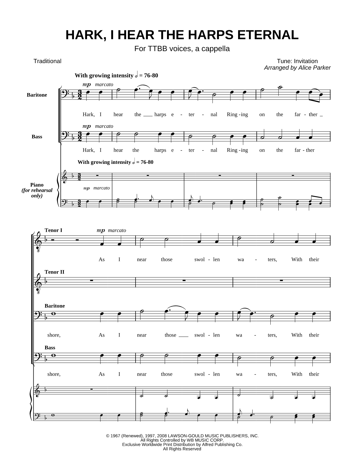 Hark, I Hear the Harps Eternal