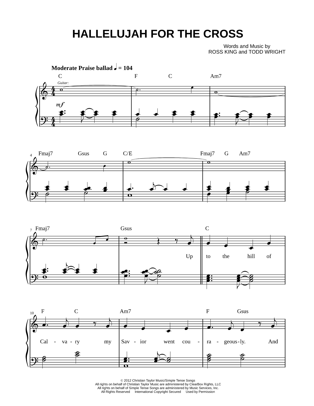 Hallelujah for the Cross