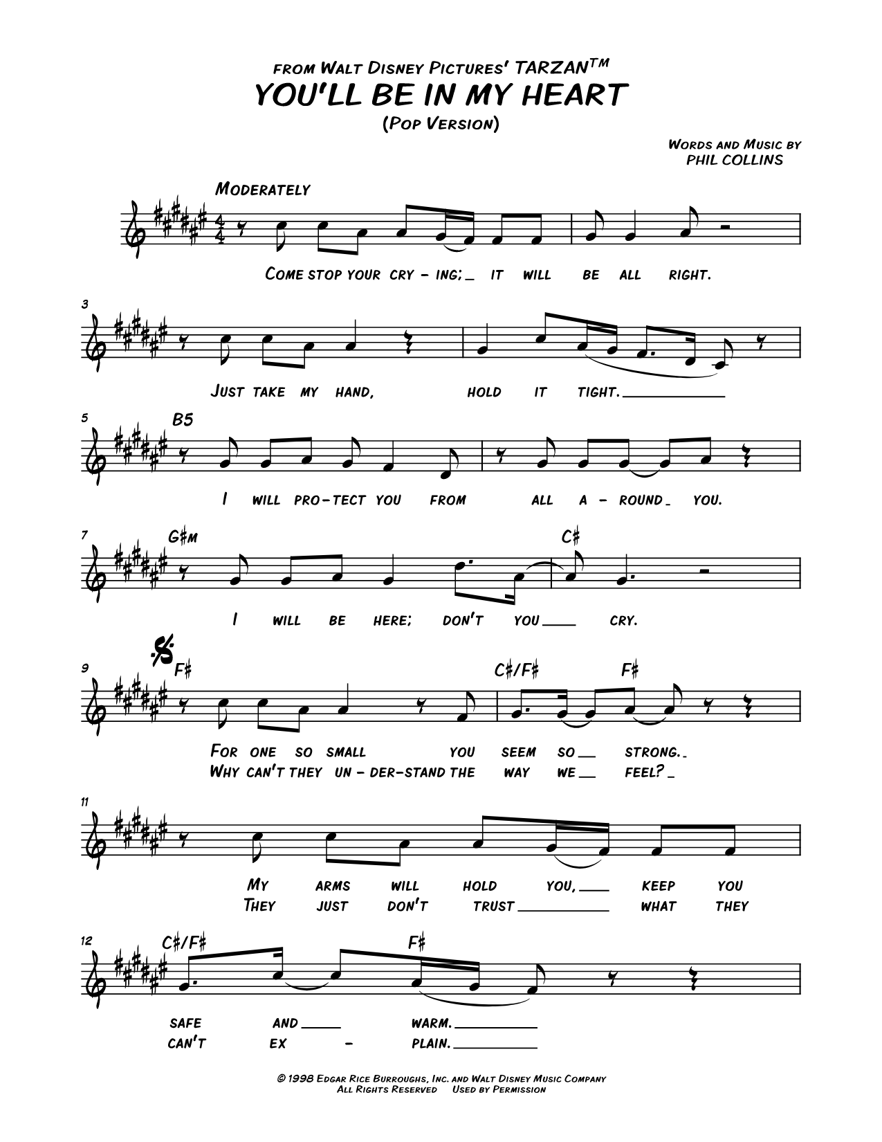 You'll Be in My Heart (Pop Version)
